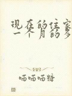 现在的住家保姆一个月的多少钱