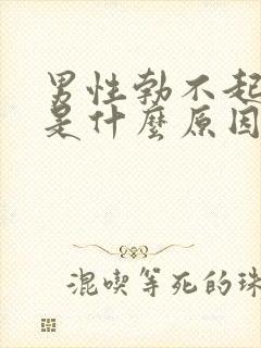 男性勃不起不坚是什么原因