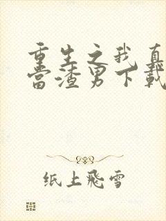 重生之我真没想当渣男下载