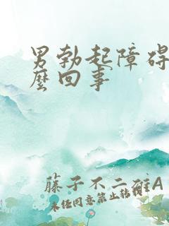 男勃起障碍是怎么回事