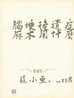 脑埂后遗症四肢麻木用什么药