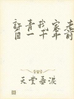 许青我家老婆来自一千年前