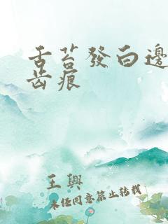 舌苔发白边上有齿痕