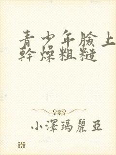 青少年脸上皮肤干燥粗糙