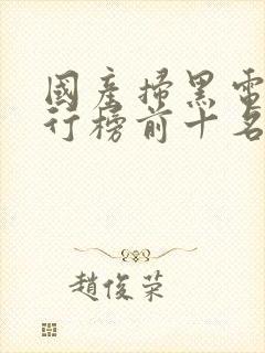 国产扫黑电影排行榜前十名