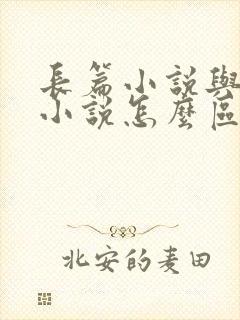 长篇小说与短篇小说怎么区分