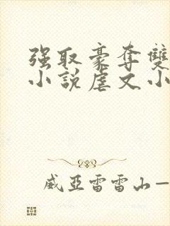 强取豪夺双男主小说虐文小说推荐