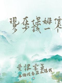 现在保姆价格是多少钱一个月的