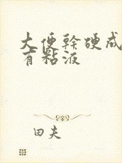 大便干硬成粒还有粘液