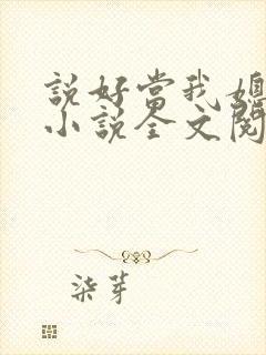 说好当我媳妇呢小说全文阅读