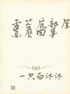 舌苔底部厚白是怎么回事