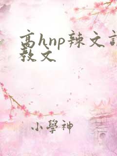 高hnp辣文调教文