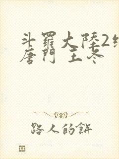 斗罗大陆2绝世唐门 王冬