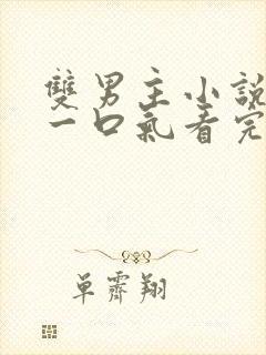 双男主小说甜文一口气看完