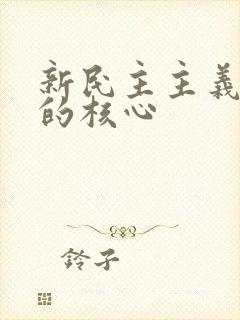 新民主主义革命的核心