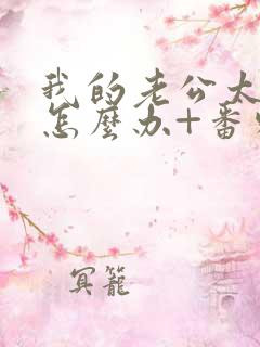 我的老公太猛了怎么办+番外 小说