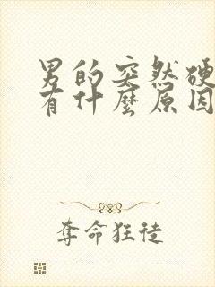 男的突然硬不了有什么原因