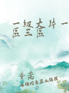 一级大片一区二区三区