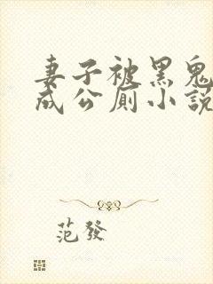 妻子被黑鬼调教成公厕小说