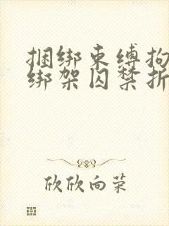 捆绑束缚拘束女绑架囚禁折磨调教文章小说