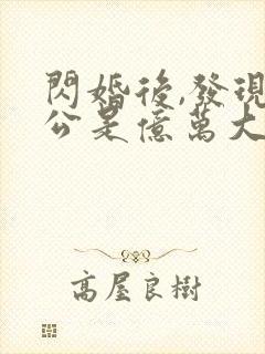 闪婚后,发现老公是亿万大佬