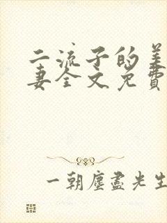 二流子的美貌娇妻全文免费阅读