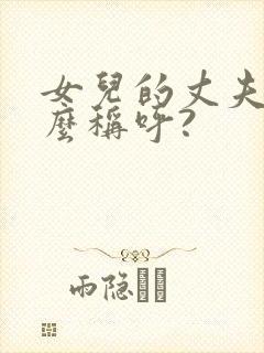 女儿的丈夫叫什么称呼?