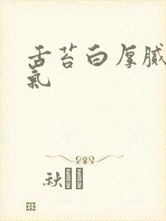 舌苔白厚腻有口气