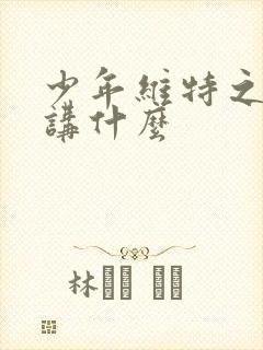 少年维特之烦恼讲什么