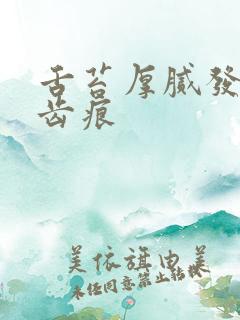 舌苔厚腻发黄有齿痕