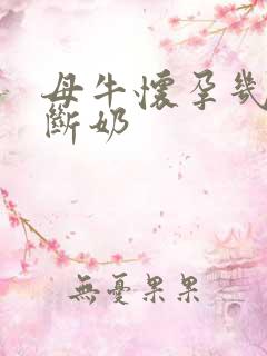 母牛怀孕几个月断奶