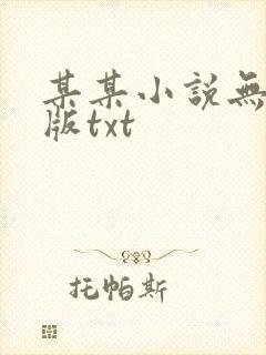 某某小说无删减版txt