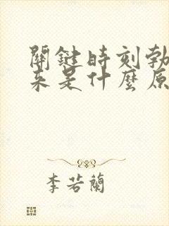 关键时刻勃不起来是什么原因