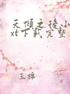 天倾之后小说txt下载完整版