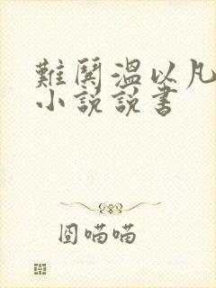 难哄温以凡桑延小说说书