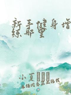 新手健身增肌先练哪里