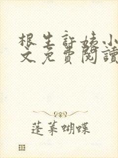 根生许姨小说全文免费阅读最新章节