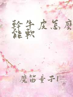 干牛皮怎么处理能软