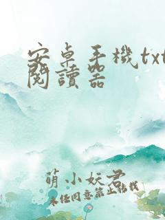 安卓手机txt阅读器