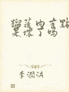 榴莲肉有点稀软是坏了吗