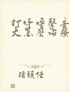 打呼噜声音特别大怎么治疗需要多少钱