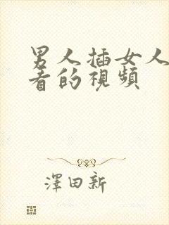 男人插女人免费看的视频