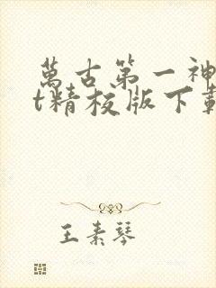 万古第一神txt精校版下载