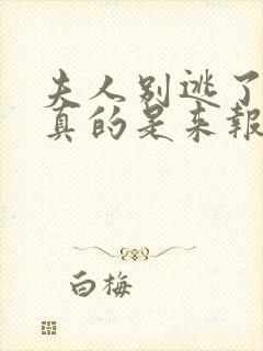 夫人别逃了贺少真的是来报恩的短剧合集