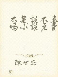 不是说不喜欢我吗小说免费阅读