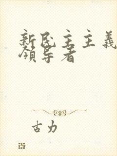 新民主主义革命领导者