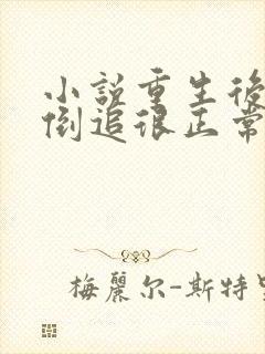 小说重生后,被倒追很正常吧免费阅读