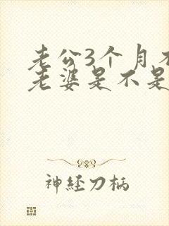 老公3个月不碰老婆是不是外面有人了