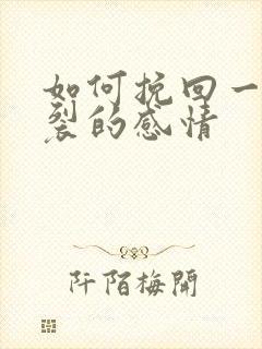 如何挽回一段破裂的感情