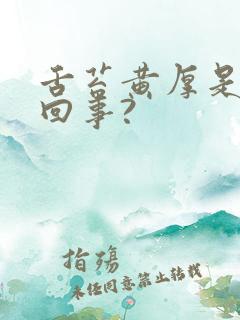 舌苔黄厚是怎么回事?